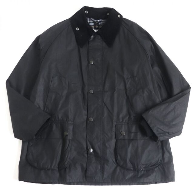 極美品□Barbour/バブアー 1902066 BEDALE ビデイル 裏チェック柄 WZIP オイルドジャケット/カバーオール 黒 44 イングランド製 正規品