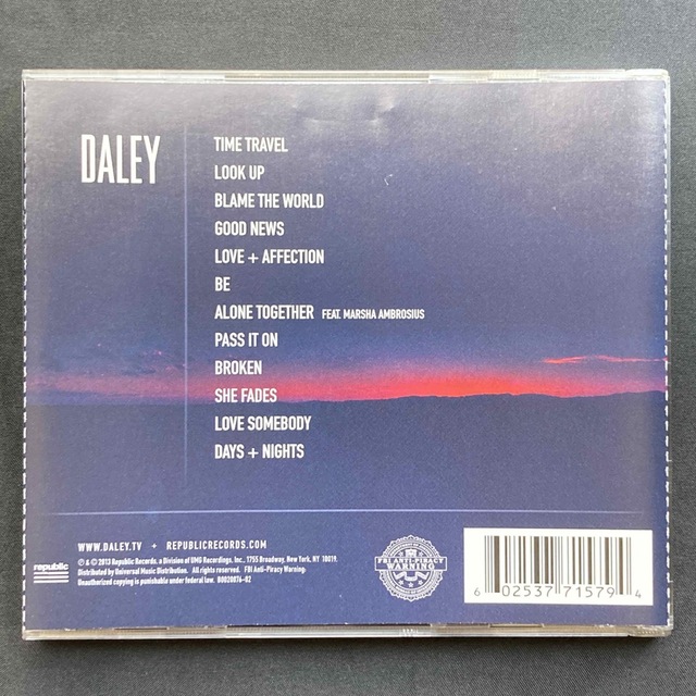 輸入盤 Daley / Days & Nights エンタメ/ホビーのCD(R&B/ソウル)の商品写真