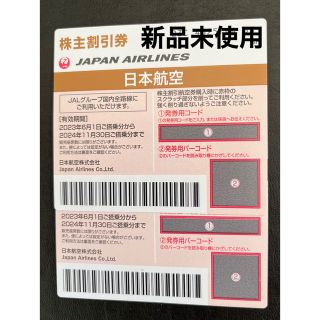 ジャル(ニホンコウクウ)(JAL(日本航空))のJAL株主優待券　2枚(その他)