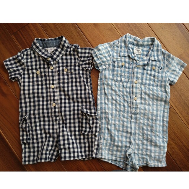 babyGAP ロンパース80 x 2枚セット キッズ/ベビー/マタニティのベビー服(~85cm)(ロンパース)の商品写真