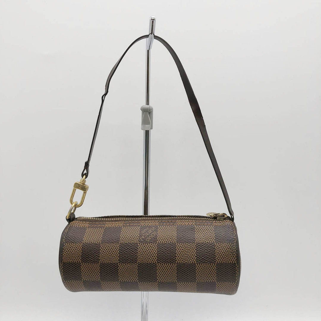 セール LOUIS VUITTON ルイ・ヴィトン パピヨン付属ポーチ ダミエ ポーチ 小物入れ ブラウン PVC レディース メンズ USED 1