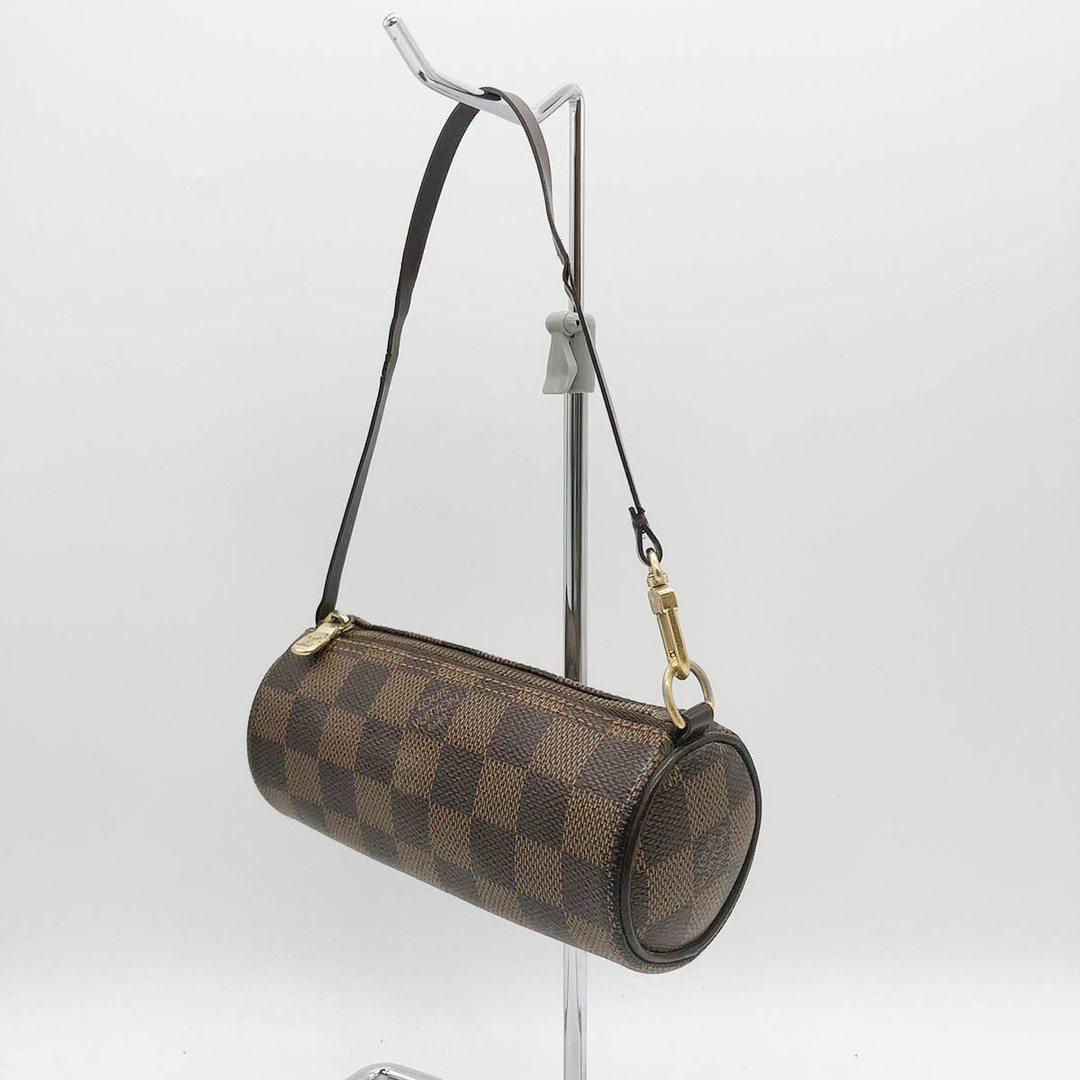 セール LOUIS VUITTON ルイ・ヴィトン パピヨン付属ポーチ ダミエ ポーチ 小物入れ ブラウン PVC レディース メンズ USED 2