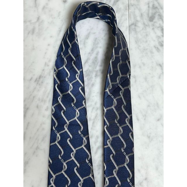 【世界最高峰ネクタイ✨️極美品✨️】GUCCI ネイビー系 総柄