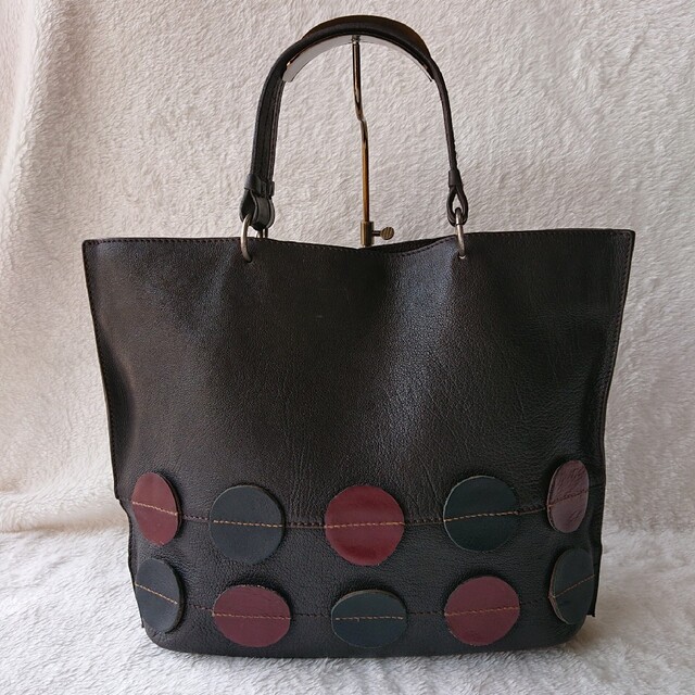 ☆オールレザー☆BEAU DESSIN トートバッグ ハンドバッグ 茶 革