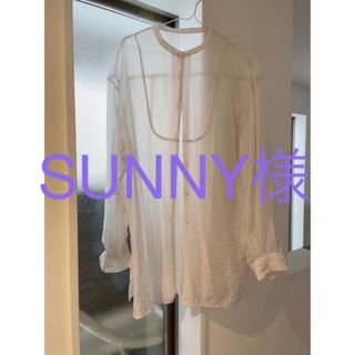 ローリーズファーム(LOWRYS FARM)のSUNNY様　ローリーズファーム　ハンドウォッシュ　グレージュシアーシャツ(シャツ/ブラウス(長袖/七分))