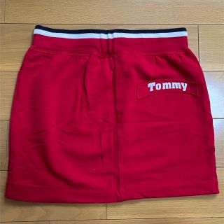 トミーガール(tommy girl)のTommy girl 赤ミニスカートSサイズ相当(ミニスカート)