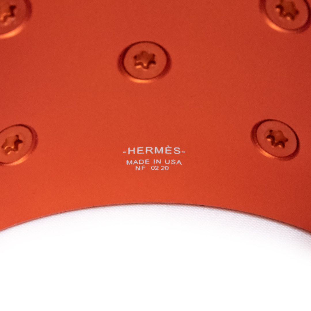 エルメス コリエドシアン カフ バングル ブレスレット サンセットアルミニウム オランジュトロピック オレンジ 箱付 HERMES（新品・未使用品）