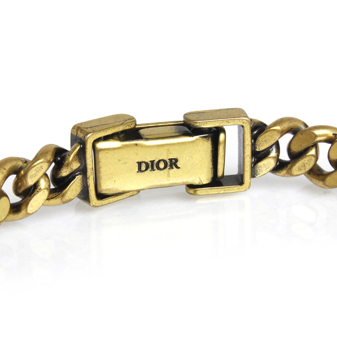 Christian Dior(クリスチャンディオール)のクリスチャンディオール ジャディオール J ADIOR ブレスレット クリスタル メタル アンティークゴールド 箱付 Christian Dior（新品・未使用品） レディースのアクセサリー(ブレスレット/バングル)の商品写真