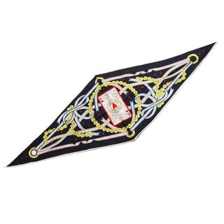 エルメス スカーフ ひし形 ロサンジュ ハートのクィーン-