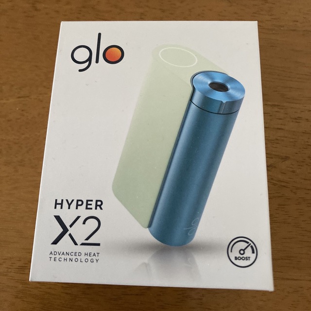 新品glo hyper X2 グロー ハイパーエックスツー・ミントブルーデバイス メンズのファッション小物(タバコグッズ)の商品写真