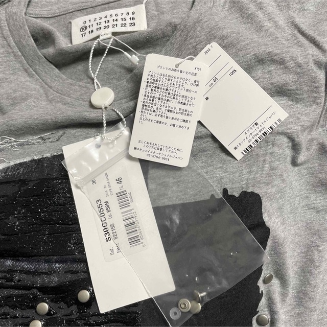 なし生地の厚さMaison Margiela Tシャツ・カットソー 46(M位) グレー