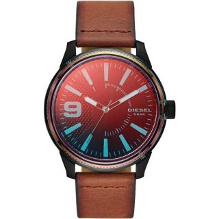 ディーゼル(DIESEL)のDiesel メンズ DZ1876 Brown Leather Watch(腕時計(アナログ))