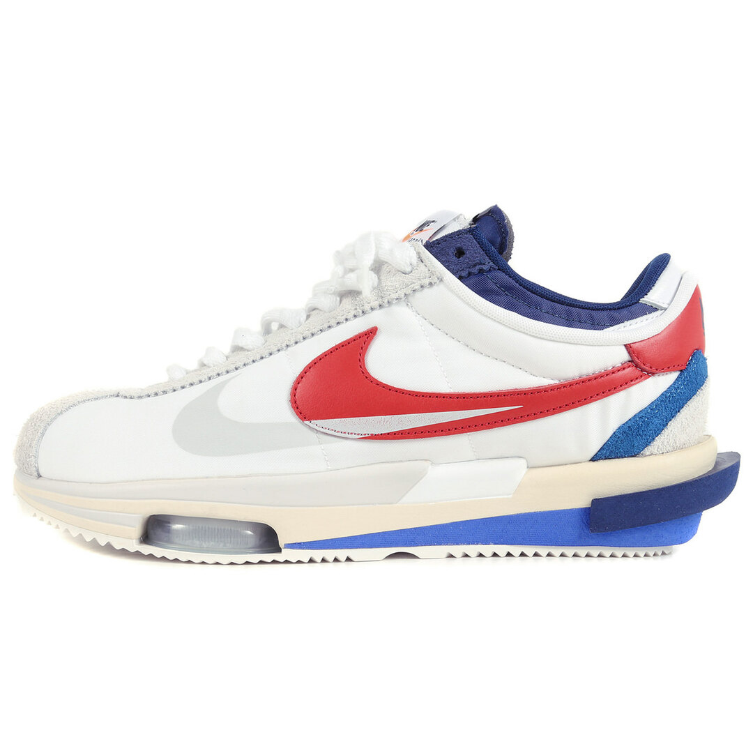 Sacai サカイ サイズ:30.0cm NIKE ZOOM CORTEZ SP White and University Red (DQ0581-100) 22AW ナイキ ズーム コルテッツ ホワイト ユニバーシティレッド 白赤 US12 スニーカー コラボ 【メンズ】靴/シューズ