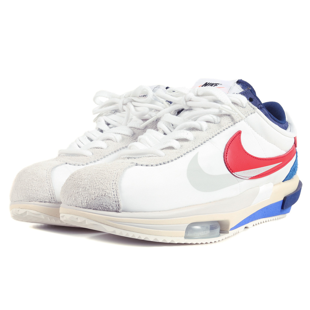 sacai(サカイ)のSacai サカイ サイズ:30.0cm NIKE ZOOM CORTEZ SP White and University Red (DQ0581-100) 22AW ナイキ ズーム コルテッツ ホワイト ユニバーシティレッド 白赤 US12 スニーカー コラボ 【メンズ】 メンズの靴/シューズ(スニーカー)の商品写真