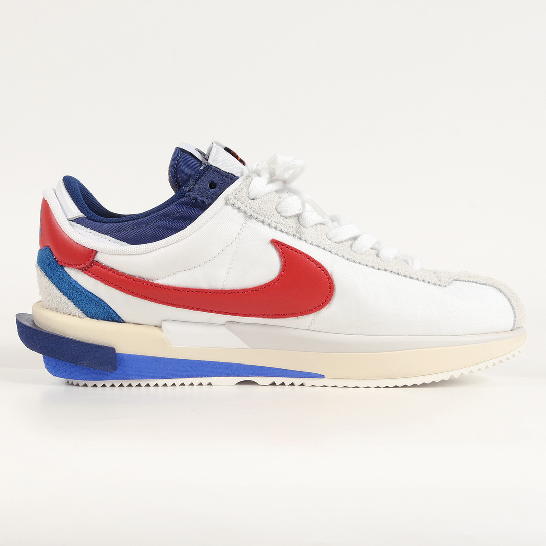 sacai(サカイ)のSacai サカイ サイズ:30.0cm NIKE ZOOM CORTEZ SP White and University Red (DQ0581-100) 22AW ナイキ ズーム コルテッツ ホワイト ユニバーシティレッド 白赤 US12 スニーカー コラボ 【メンズ】 メンズの靴/シューズ(スニーカー)の商品写真