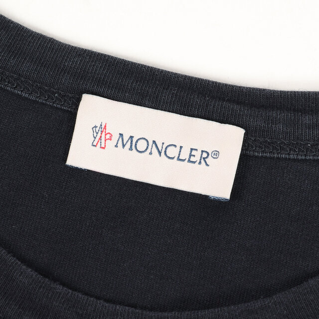 MONCLER(モンクレール)のMONCLER モンクレール Tシャツ サイズ:L サガラ アイコン ワッペン ロングスリーブ カットソー MAGLIA GIROCOLLO E1091840600 8390T 19SS トップス 長袖 ロンT ネイビー 紺 【メンズ】【中古】 メンズのトップス(Tシャツ/カットソー(七分/長袖))の商品写真