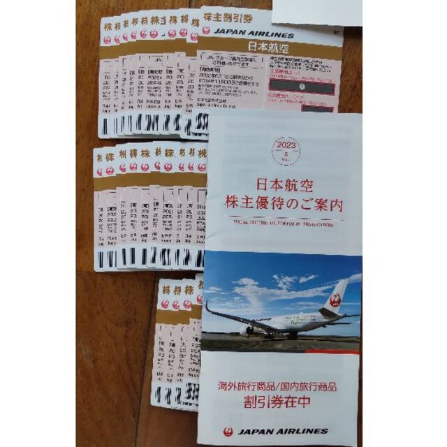 JAL 株主割引券 24枚+添付冊子（ 旅行商品割引券付き）
