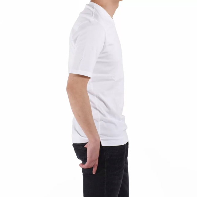 FEDELI ショートスリーブ Vネック Tシャツ 44 ホワイト フェデーリ綿100%状態