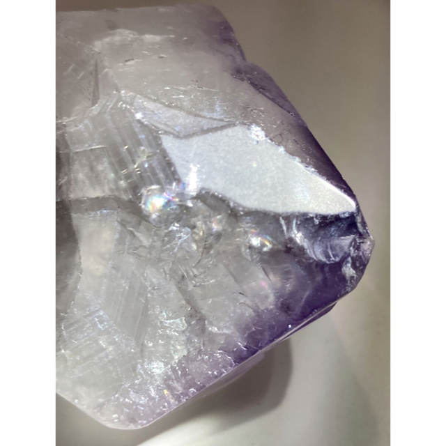 トライゴーニック✨　レインボー　カコクセナイト内包　アメジスト　原石　紫水晶 2