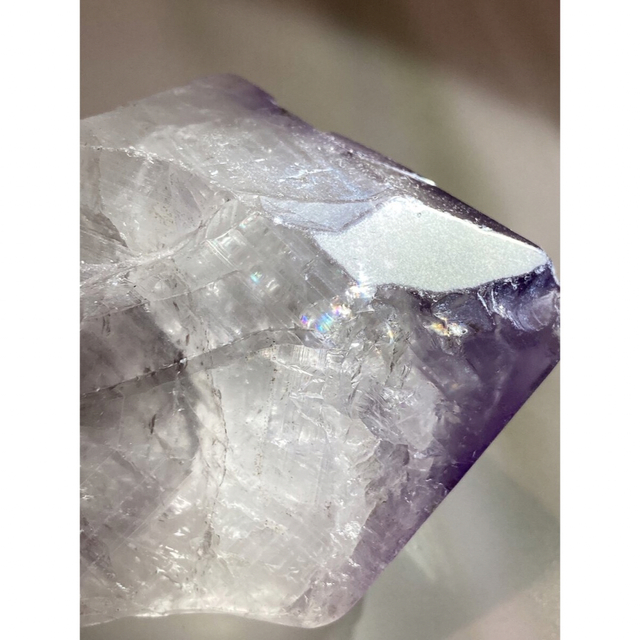 トライゴーニック✨　レインボー　カコクセナイト内包　アメジスト　原石　紫水晶 8