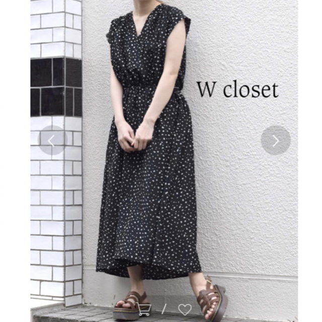 w closet(ダブルクローゼット)のwcloset ダルメシアン柄ワンピース レディースのワンピース(ロングワンピース/マキシワンピース)の商品写真