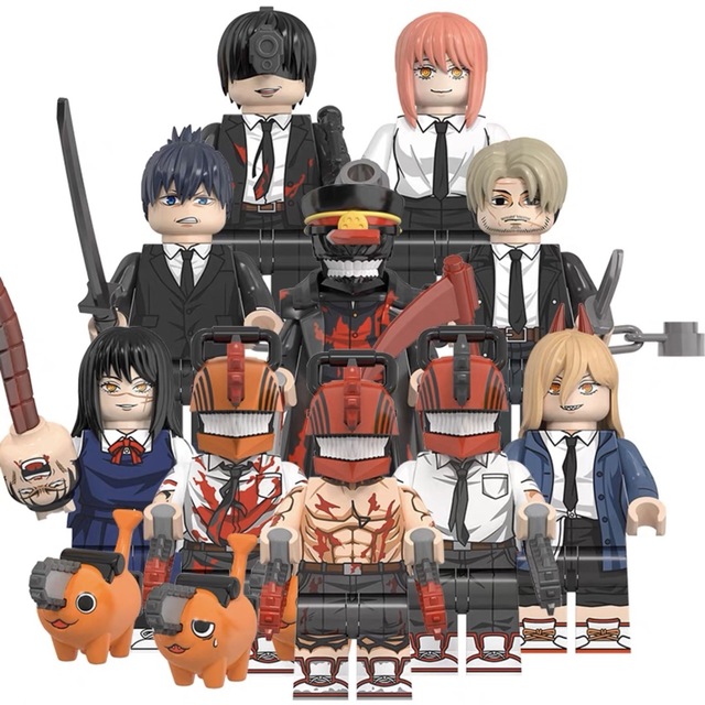 レゴ互換 チェンソーマン CHAINSAW MAN 10体セット ミニフィグの レゴ互換 チェンソーマン CHAINSAW MAN 10体セット ミニフィグの