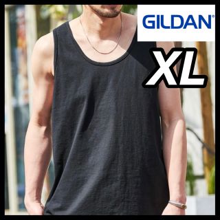 ギルタン(GILDAN)の新品未使用 ギルダン ウルトラコットン 無地タンクトップ 黒 ブラック XL(タンクトップ)