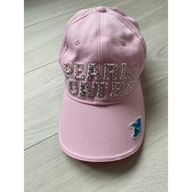 PEARLY GATES(パーリーゲイツ)のパーリーゲイツピンク帽子 レディースの帽子(キャップ)の商品写真