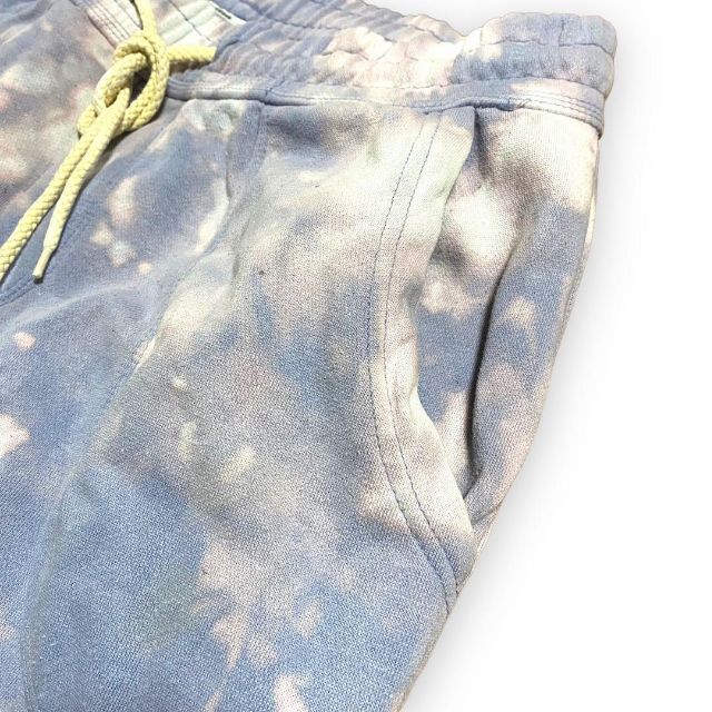 FQB 古着 紫　白 タイダイ　マーブル　派手　一点物　スウェット パンツ メンズのパンツ(その他)の商品写真