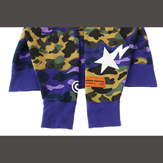 A BATHING APE(アベイシングエイプ)のアベイシングエイプ ×ヘロンプレストン 1ST カモ シャーク パーカー S メンズのトップス(パーカー)の商品写真