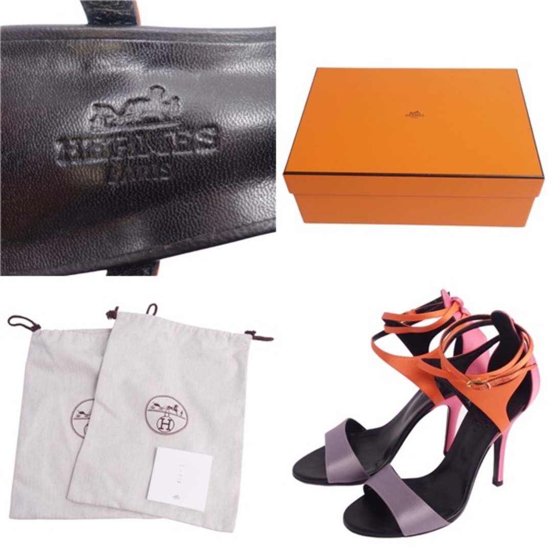 美品 エルメス HERMES サンダル ヒール アンクルストラップ 美品 エルメス HERMES サンダル ヒール アンクルストラップ