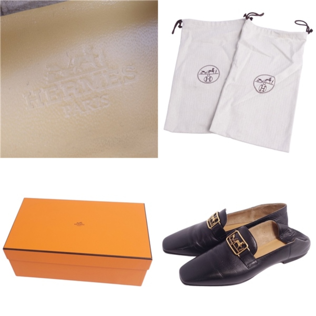 HERMES - 美品 エルメス HERMES タイム ローファー スリッポン HERMES - 美品 エルメス HERMES タイム ローファー スリッポン