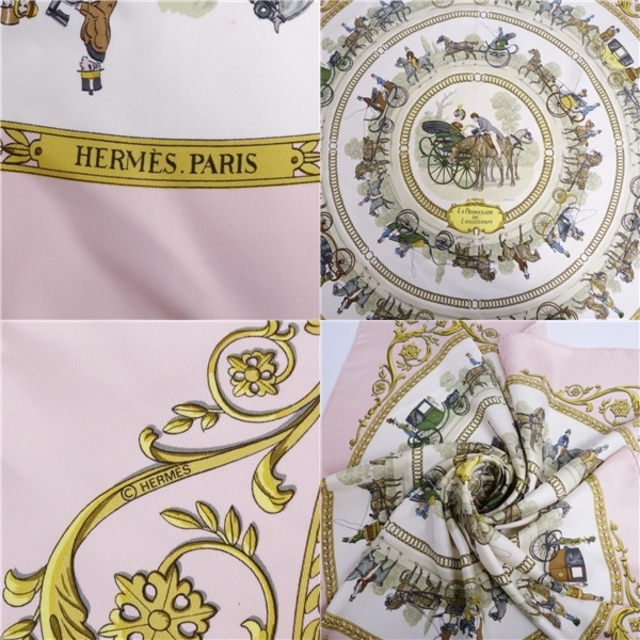 エルメス HERMES スカーフ カレ90 LA PROMENADE DE LONGCHAMPS