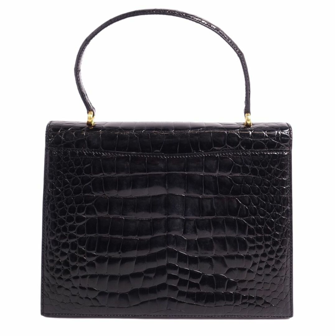 美品 クロコダイル CROCODILE バッグ ハンドバッグ シャイニー 美品 クロコダイル CROCODILE バッグ ハンドバッグ シャイニー
