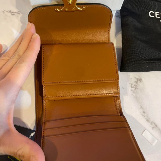 celine - 正規品 セリーヌ 三つ折り財布 ブラウンの通販 by さの's