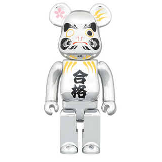 BE@RBRICK 達磨 合格 銀メッキ 400％(その他)