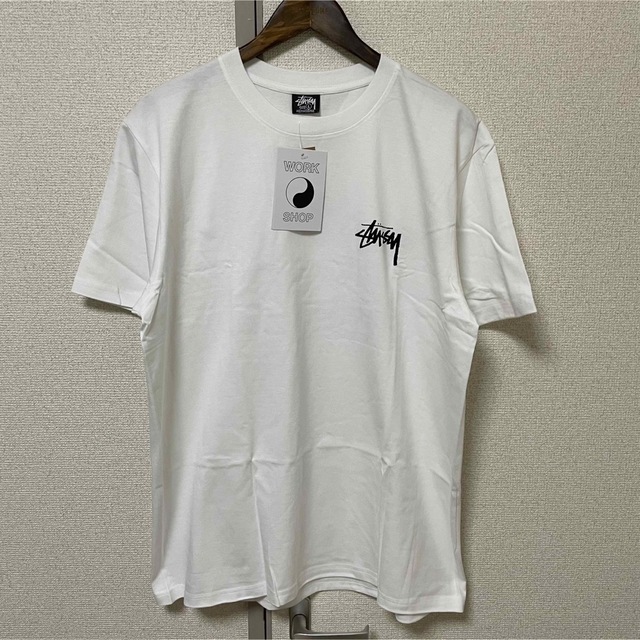 新品 未使用 ステューシー TEE ホワイト 白 半袖 Tシャツ L 3