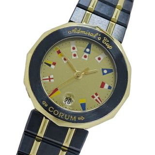 CORUM - 綺麗 コルム アドミラルズカップ 希少 竜頭 12角 YG SS コンビ
