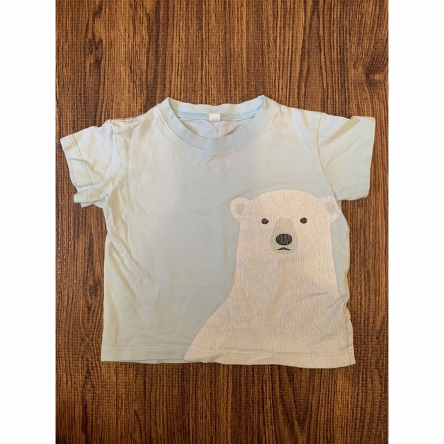 MUJI (無印良品)(ムジルシリョウヒン)の無印　アニマル　プリント　Tシャツ　4枚 キッズ/ベビー/マタニティのベビー服(~85cm)(Ｔシャツ)の商品写真