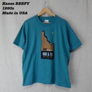 ヘインズ(Hanes)のRIDE & TIE T-Shirts 1990s L T164(Tシャツ/カットソー(半袖/袖なし))