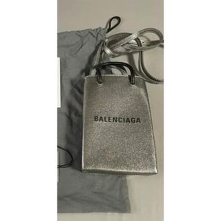 バレンシアガ(Balenciaga)の美品✨ BALENCIAGA バレンシアガ ショッピング フォンホルダー バッグ(ショルダーバッグ)