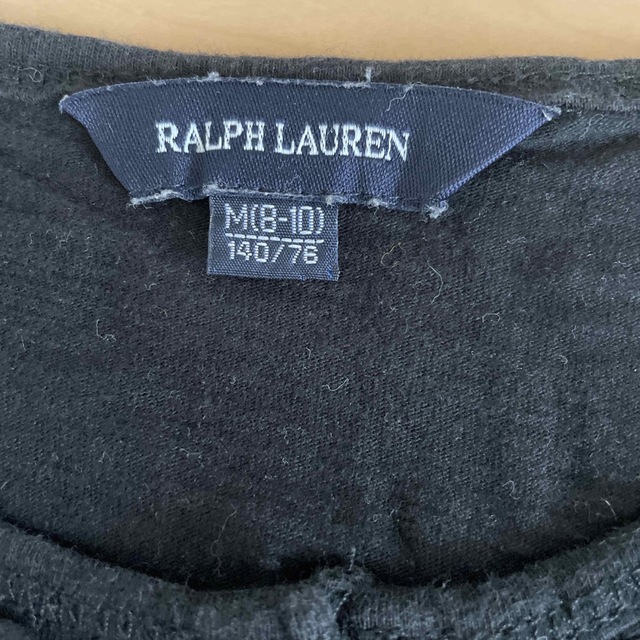 POLO RALPH LAUREN(ポロラルフローレン)のラルフローレン🖤8-10 140cmフリル長袖カットソー キッズ/ベビー/マタニティのキッズ服女の子用(90cm~)(Tシャツ/カットソー)の商品写真