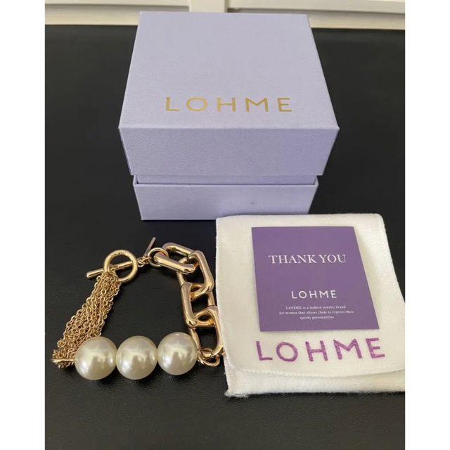 美品◆LOHME◆ローム◆Pearl Mix Chain Bracelet◆GD | フリマアプリ ラクマ