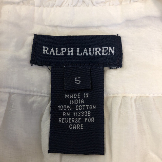 Ralph Lauren(ラルフローレン)の【ラルフローレン】夏用　肩ひも付き　オフショルダーブラウス　タンクトップ キッズ/ベビー/マタニティのキッズ服女の子用(90cm~)(Tシャツ/カットソー)の商品写真