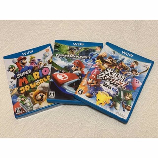 ウィーユー(Wii U)の大乱闘、マリオカート8、スーパーマリオ3DワールドのWii Uソフトセット(家庭用ゲームソフト)