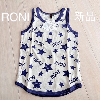 ロニィ(RONI)の【新品】RONI ロゴ総柄 タンクトップ SM 120 ロニィ(Tシャツ/カットソー)