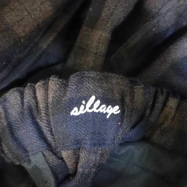 SILLAGE CIRCULAR PANTS CHECK ブラウンFREE美品teato