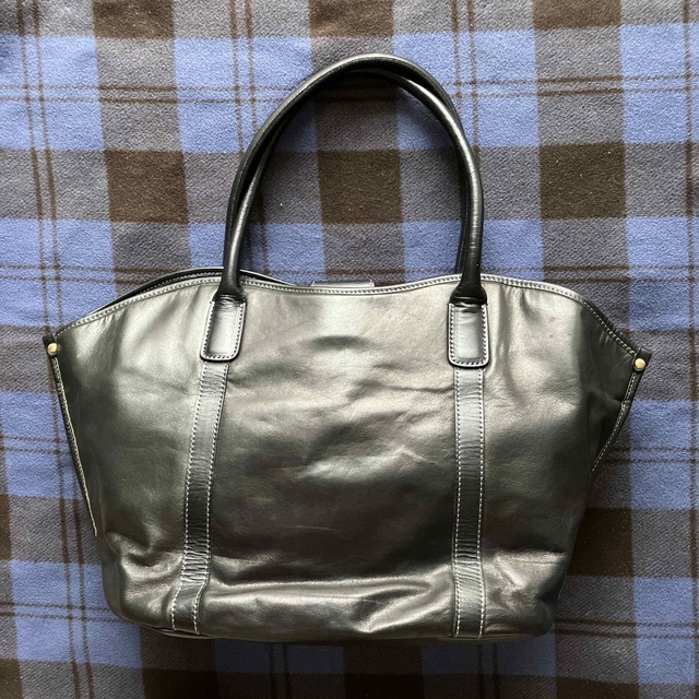 TOPKAPI - Topkapi Vacchetta本革トート/ワンショルダーバッグ黒色良品