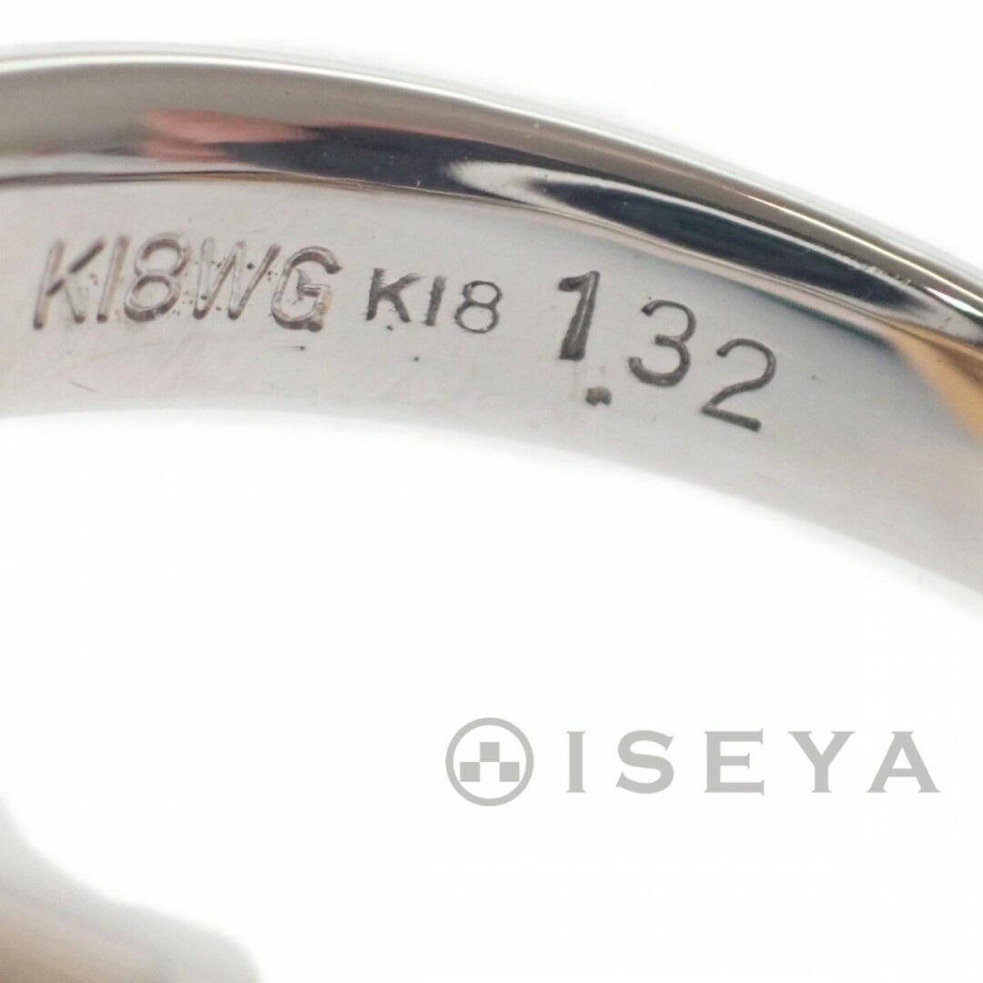 【Aランク】K18YG WG ドロップ型 デザイン リング 指輪 ダイヤモンド ブラックダイヤモンド サイズ棒約9号 レディース ジュエリー【ISEYA】