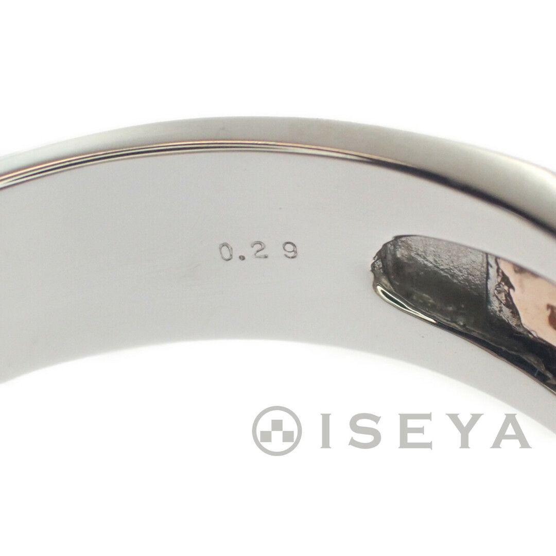 【中古】【Aランク】デザインリング 指輪 K18PG Pt950 ダイヤモンド サイズ棒約20号 メンズ ジュエリー アクセサリー 【ISEYA】 メンズのアクセサリー(リング(指輪))の商品写真